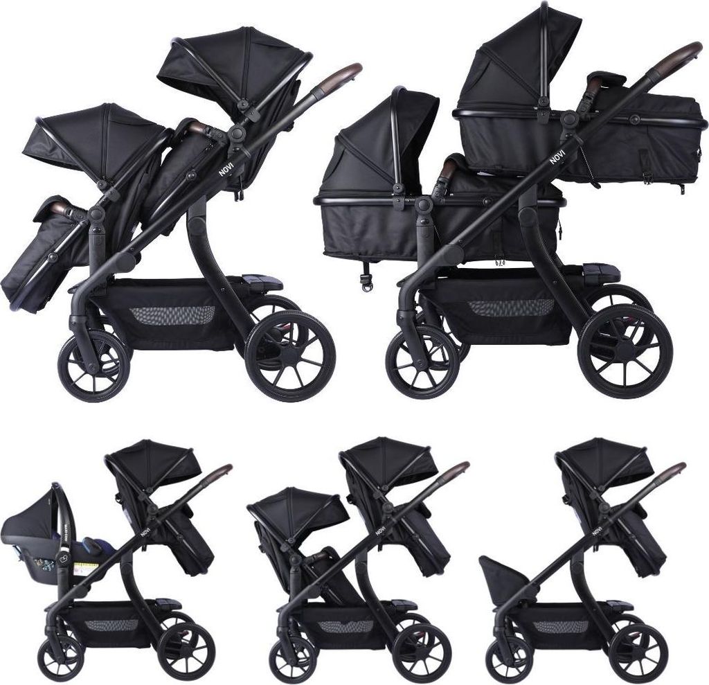 Novi Pacific Duo-Kombikinderwagen – Zwillings- & Produktbild 