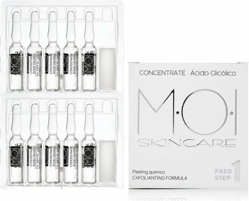 Ampoules Acide Glycolique 10 x 2ml pour Raviver l'Éclat du Teint Terne