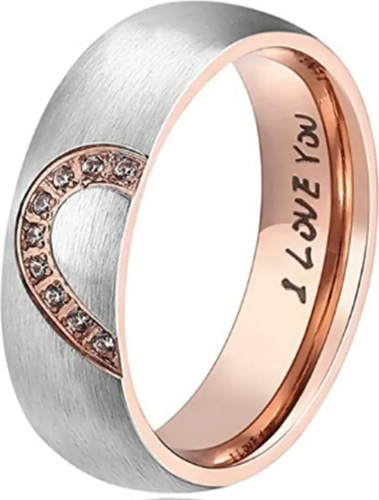 Anello Heart 316L Stainless Steel | Fede Sposa Acciaio Misura 19