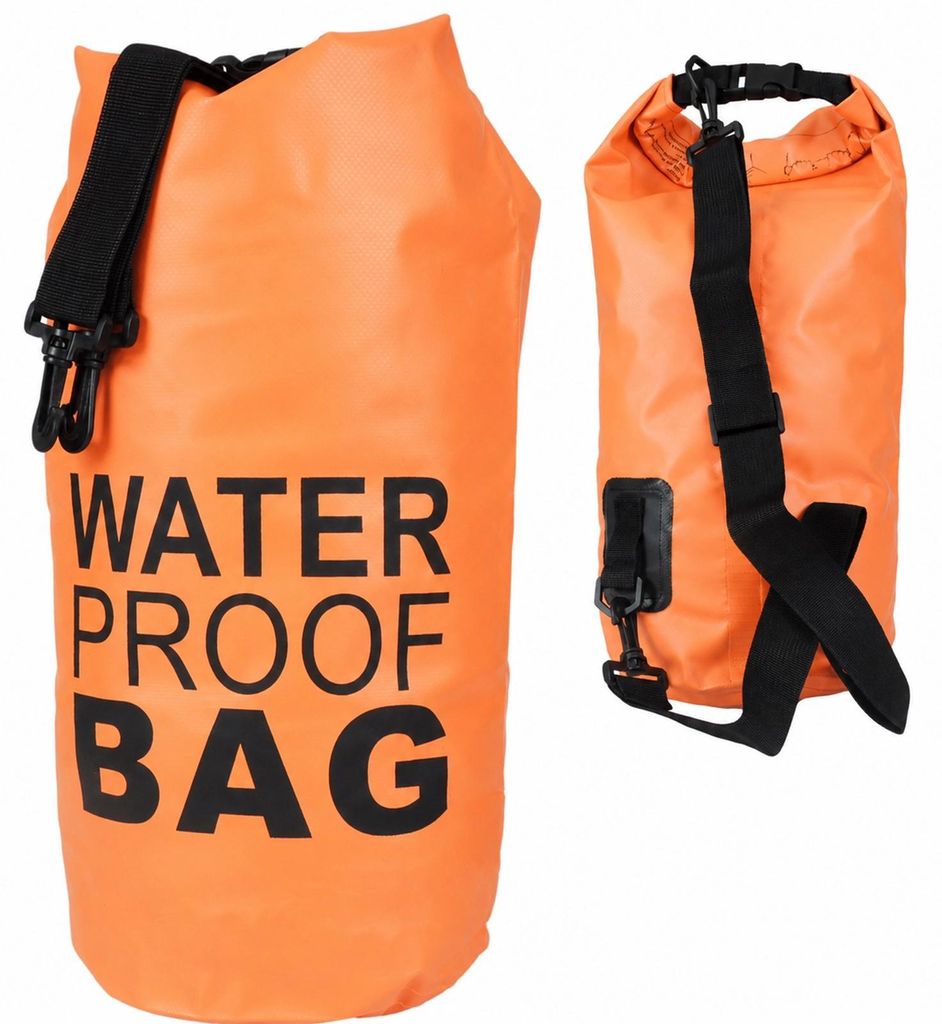 Wasserdichter Packsack Dry Bag 10L Seesack Kajak Beutel Orange PVC