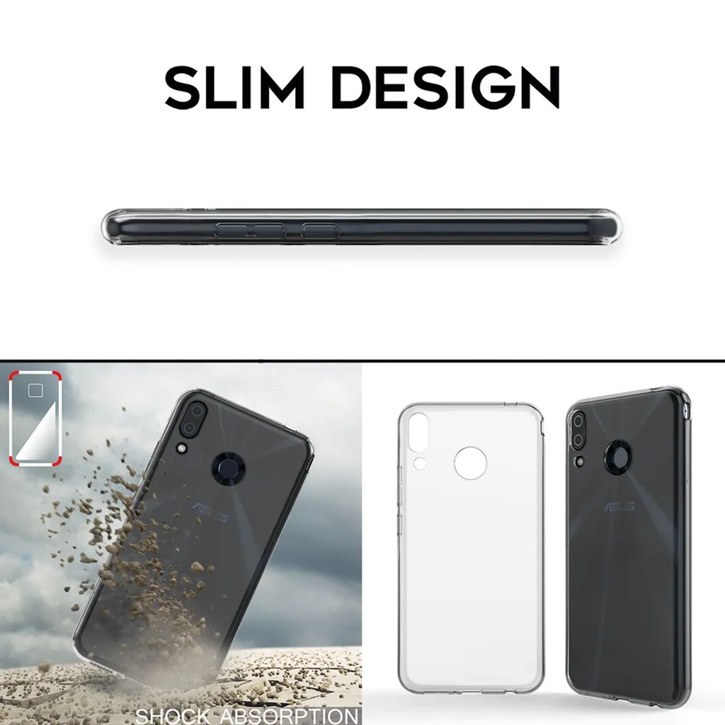NALIA Cover Asus ZenFone 5 / 5Z - Custodia Silicone TPU Morbida Slim - 6