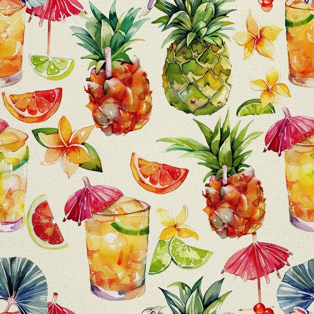 OUTDOOR DEKOSTOFFE OXFORD - Motiv Cocktail | DX8810