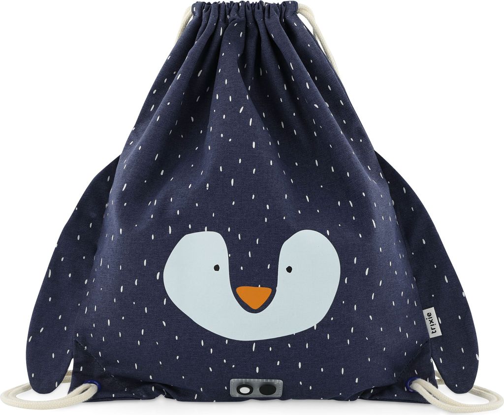Trixie Turnbeutel Sporttasche Mr. Penguin - wasserabweisend - blau - Kinder