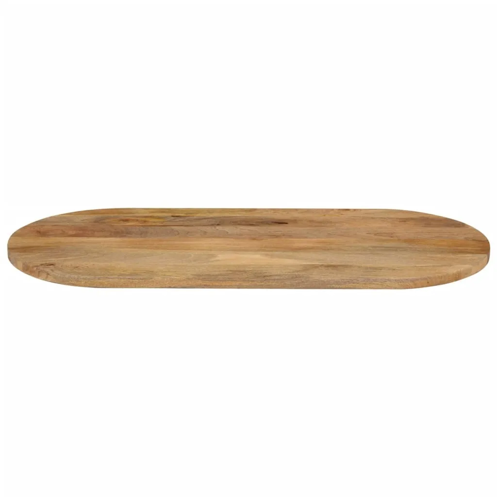 SYFAX™ Piano Tavolo 100x50x3,8 cm Ovale in Legno Massello di Mango - 2