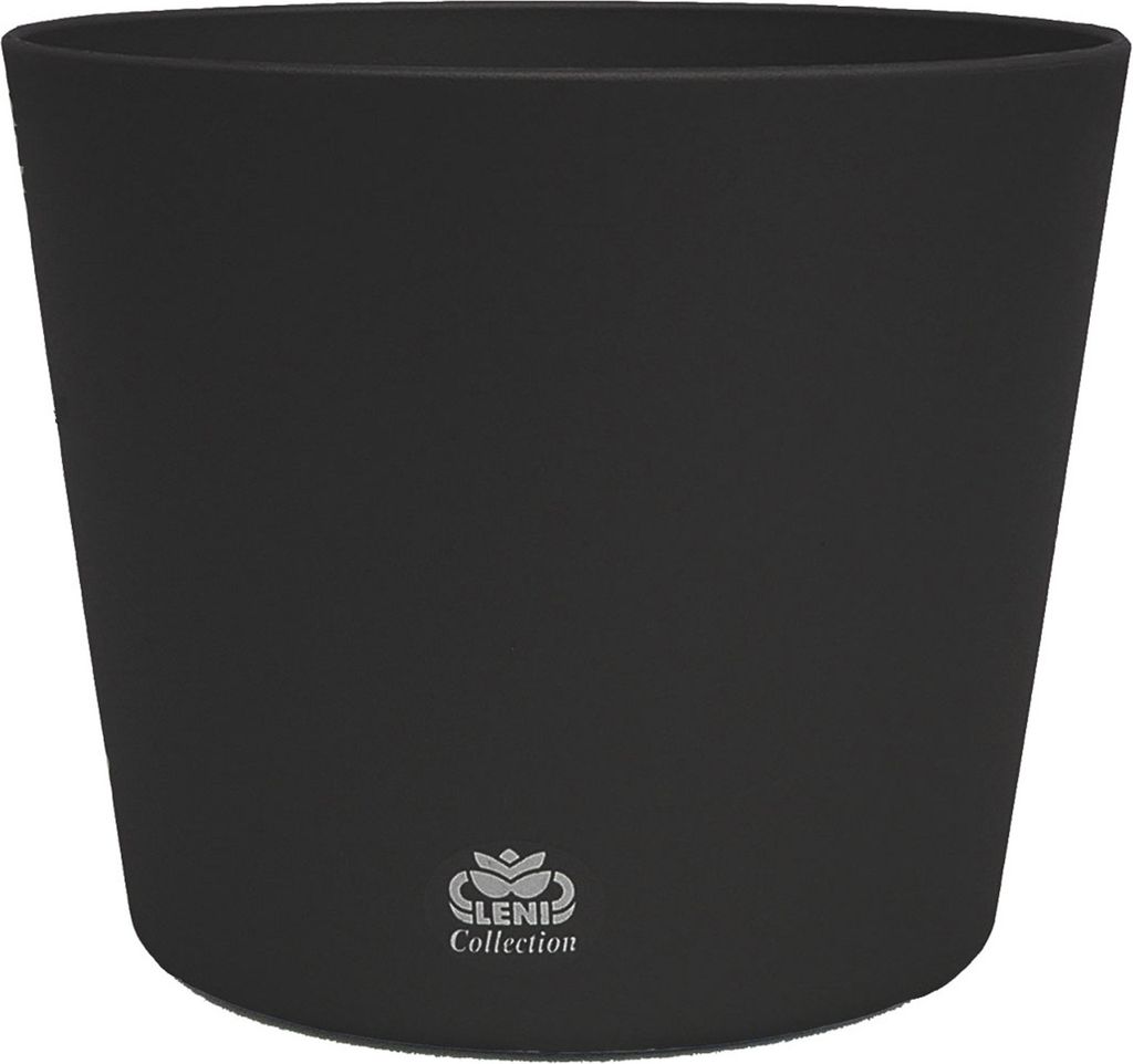 Kunststoff Blumentopf Flori 19 schwarz Ø 19.5cm H 17.5cm