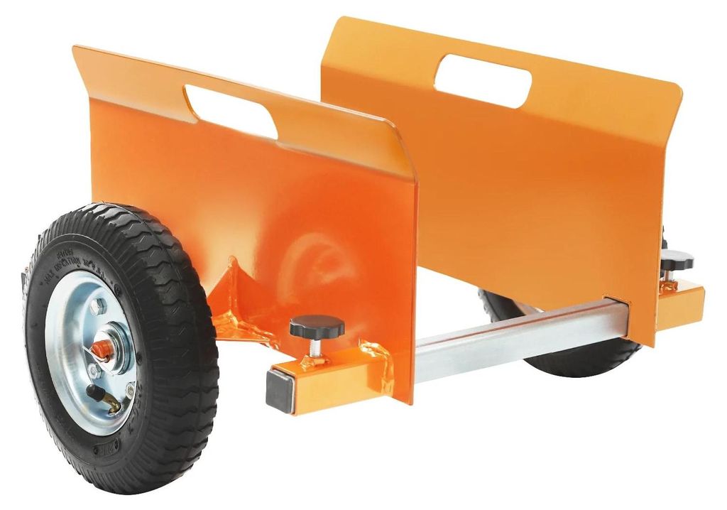 Plattenwagen - Gipskarton Platten Dolly - Tragkraft 300 kg - Verstellbare Breite 0–23 cm - Anti-Rutsch Pads - 20 cm Räder - Orange