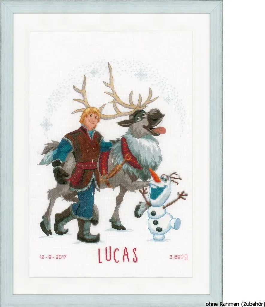 Kit Broderie Disney Vervaco Ensemble sur la Route avec Fils et Toile