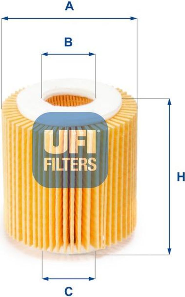 UFI 25.056.00 Ölfilter OE 1S7G6744AC kompatibel mit Mondeo, S-Max, 3, 6