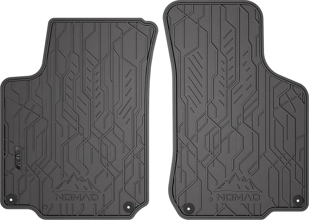 Tappetini in gomma tappetini auto per Seat Toledo II 1998-2005 gomma nero 2pcs