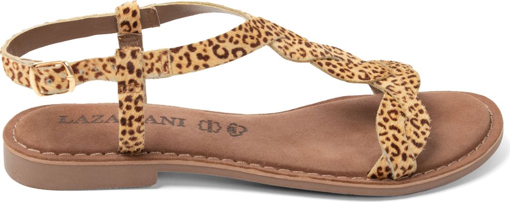 Lazamani Aida Damen Sandalen Leopard Größe 41