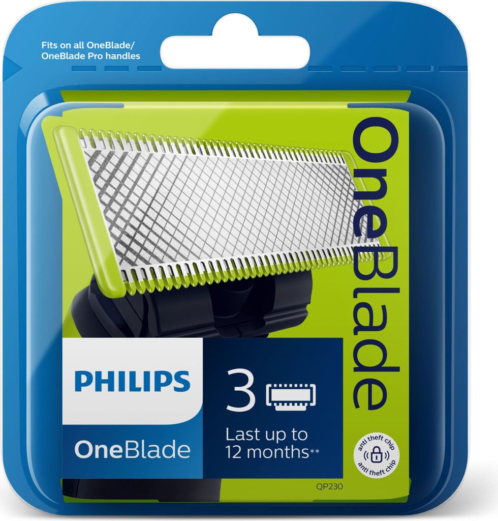 Philips, OneBlade, Wymienne ostrza QP230/50, 3 sztuki Zdjęcie produktu 17