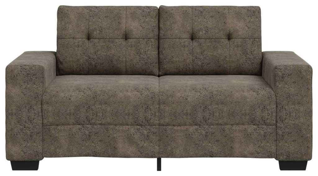 vidaXL Zweisitzer-Sofa Dunkelgrau 120 cm Kunstleder