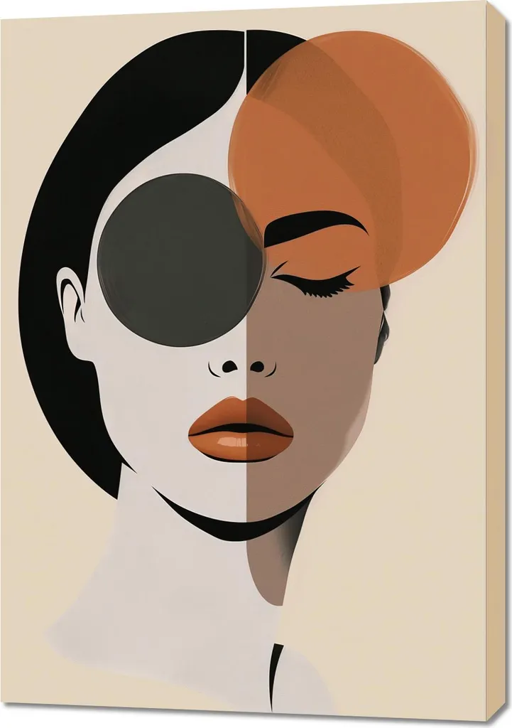 Quadro 70x100 cm Due Lati della Bellezza | Arredo Casa Made in Italy