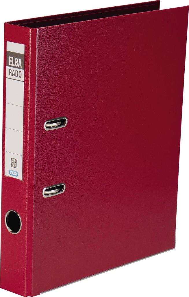 Elba Lever Arch File Rado Plast 50 mm, for A4, PVC Red, 5 cm, 31,8 cm, Rot