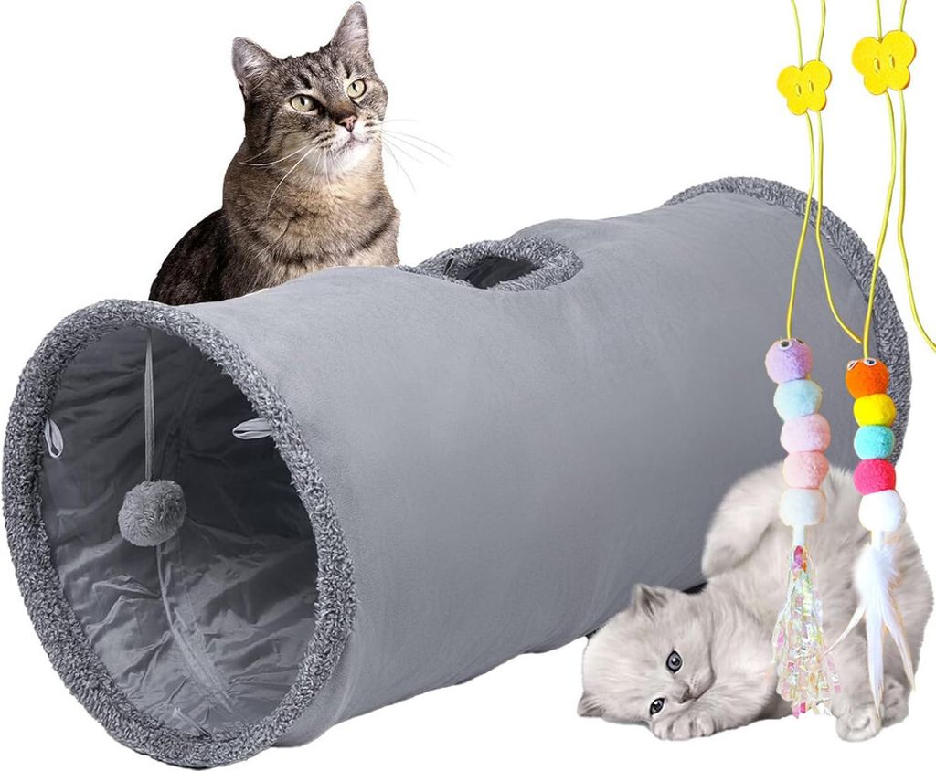 Happy Home Faltbarer katzentunnel katzenspielzeuge mit Produktbild 