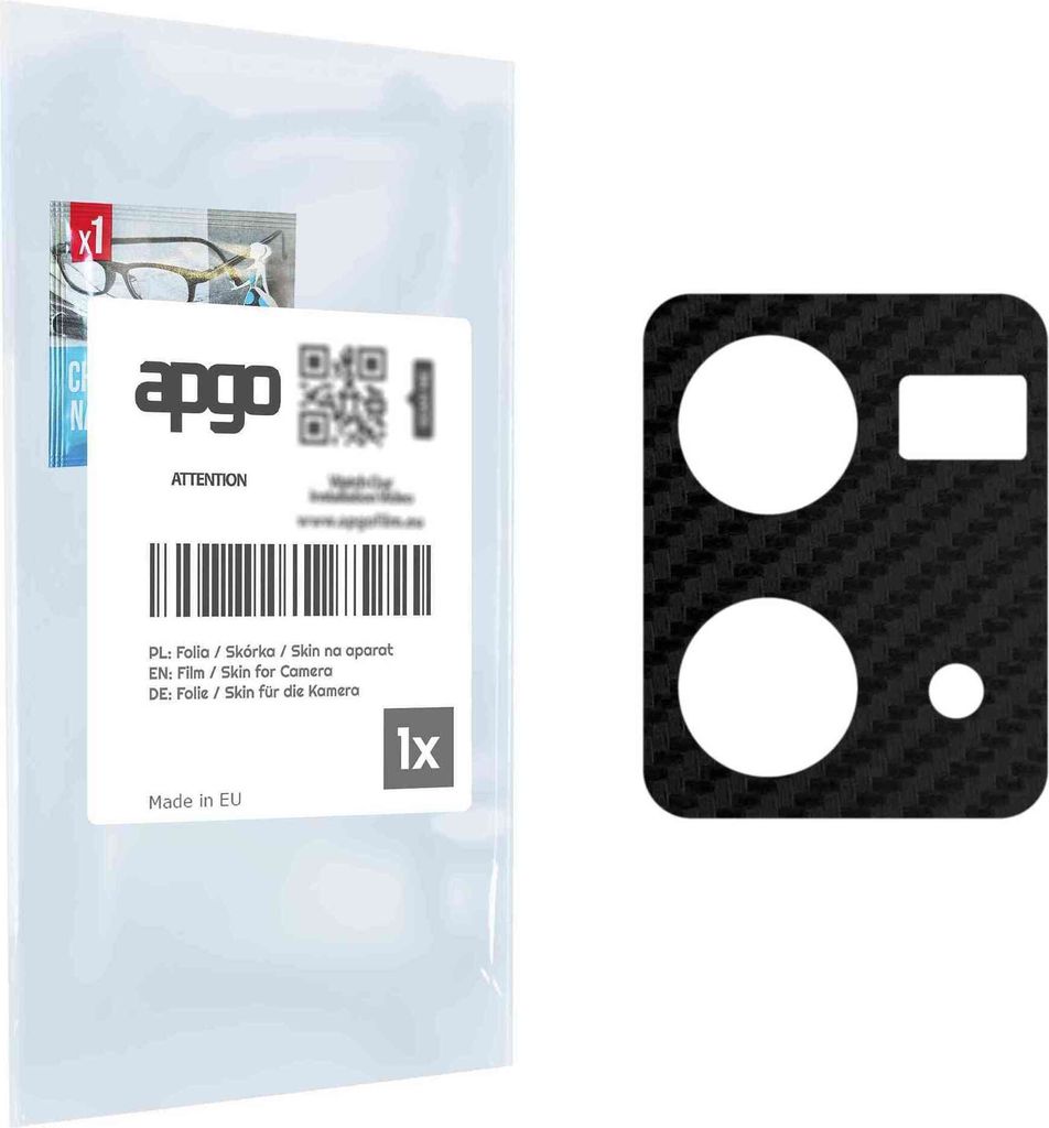 apgo Objektivschutz-Folie, Kameraschutz kompatibel mit Oppo F21 Pro 4G, Carbon-Imitation, Rückseite Schutzfolie für Kamera-Insel, Hinten Folie, k...