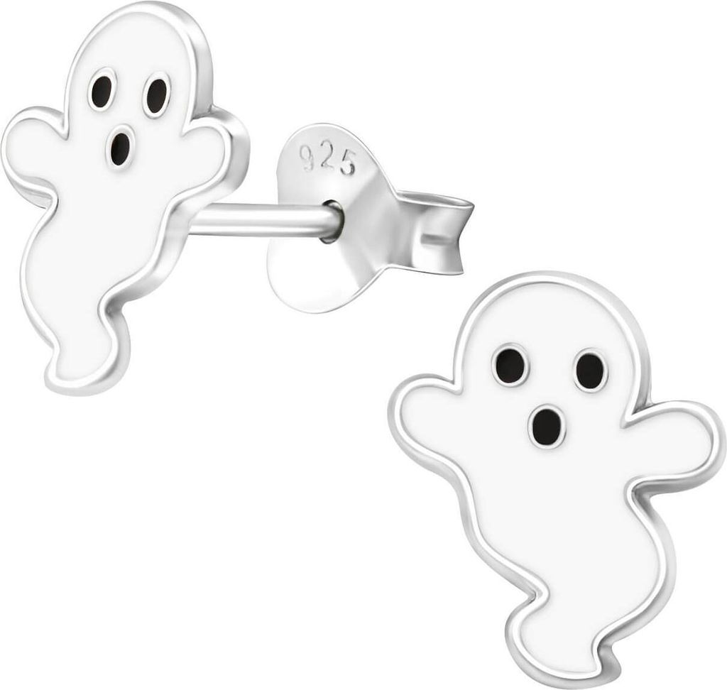 Kinder Gespenst Ohrringe Ohrstecker 925 Sterling Silber Geist