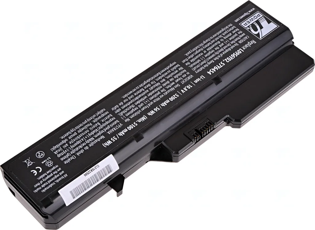 Batteria Notebook Lenovo V470 T6 Power | 11.1V 58Wh Li-Ion Nera