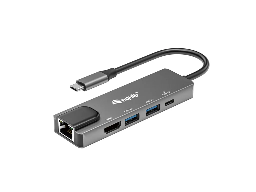 Dock USB-C pour Télétravail : HDMI, Ethernet et Charge Rapide 100W