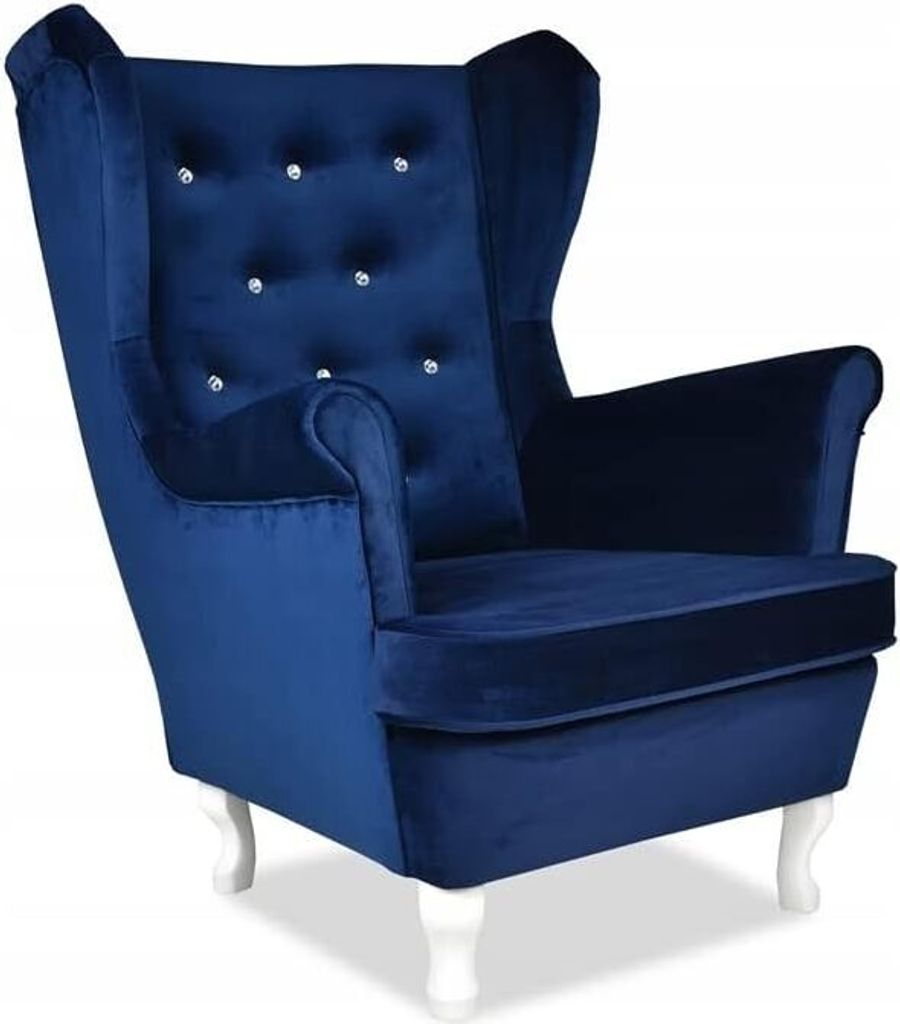 Family Meble Ohrensessel Diana Relaxsessel Skandinavisch Bequemer Sessel Loungesessel Fernsehsessel Für Wohnzimmer Schlafzimmer Büro (ROYAL 22)