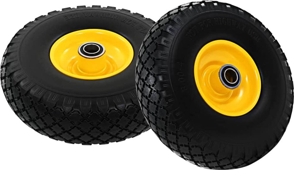 vidaXL Sackkarrenräder 2 Stk. Massives Polyurethan3,00 - 4 (260x85)