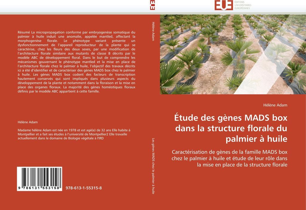 Étude des gènes MADS box dans la structure florale du palmier à huile