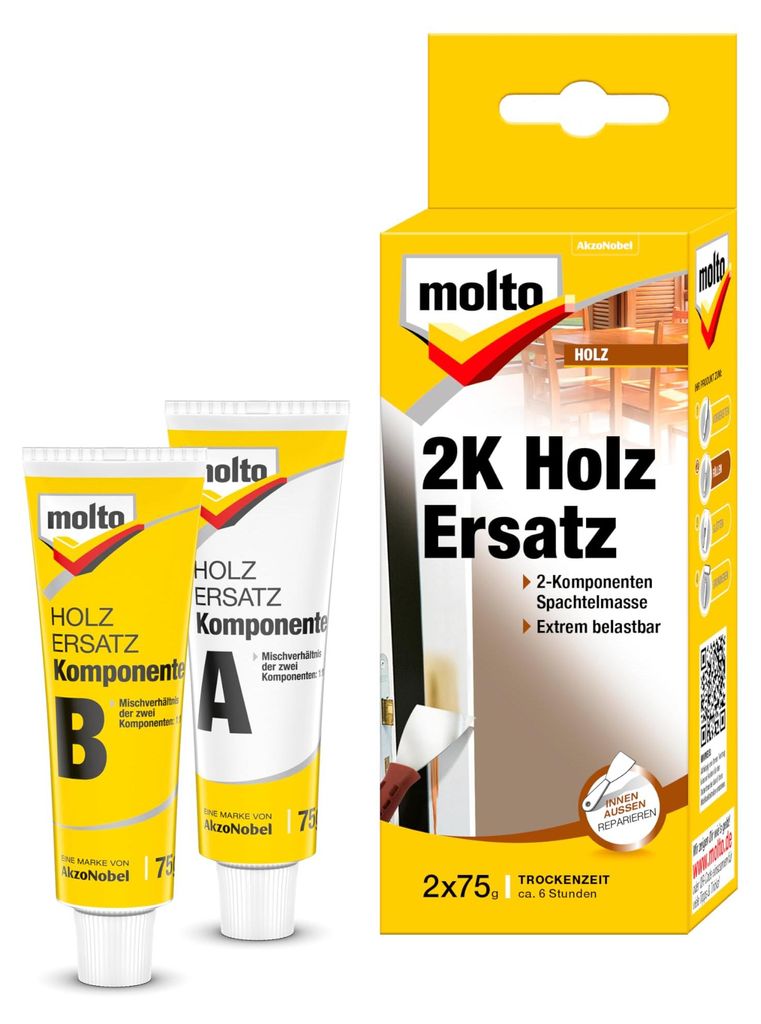 Molto 2K Holz Ersatz, Paste (Substanz) Produktbild 