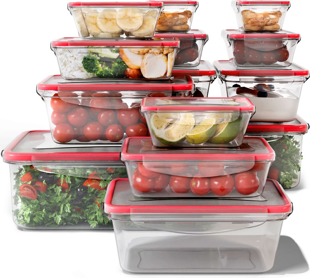 classbach® Frischhaltedosen mit Deckel | 14er Set | 100% Produktbild 1