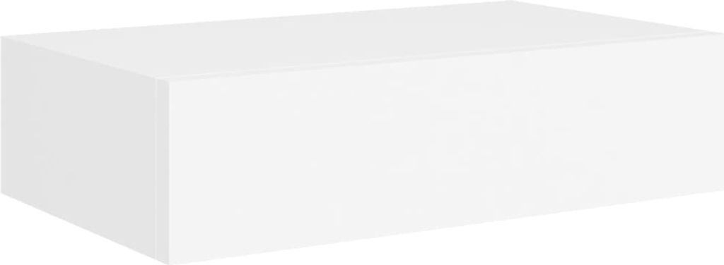 Wandregale mit Schubladen 2 Stk. Weiß 40x23,5x10 cm MDF
