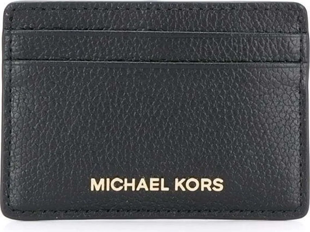Porte-cartes Michael Kors en Cuir Noir avec Emplacements Multiples