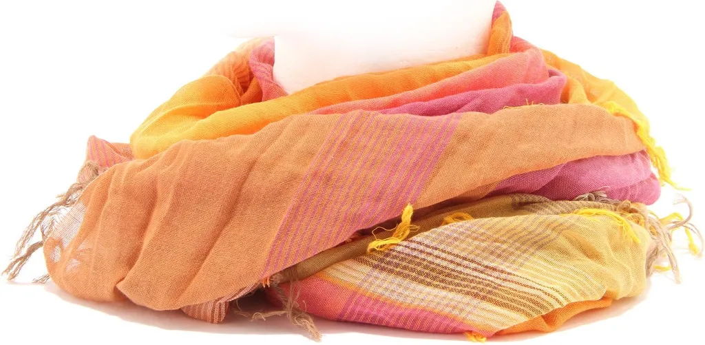 Pashmina Femme en Coton Multicolore Idéal pour Soirée et Mi-Saison
