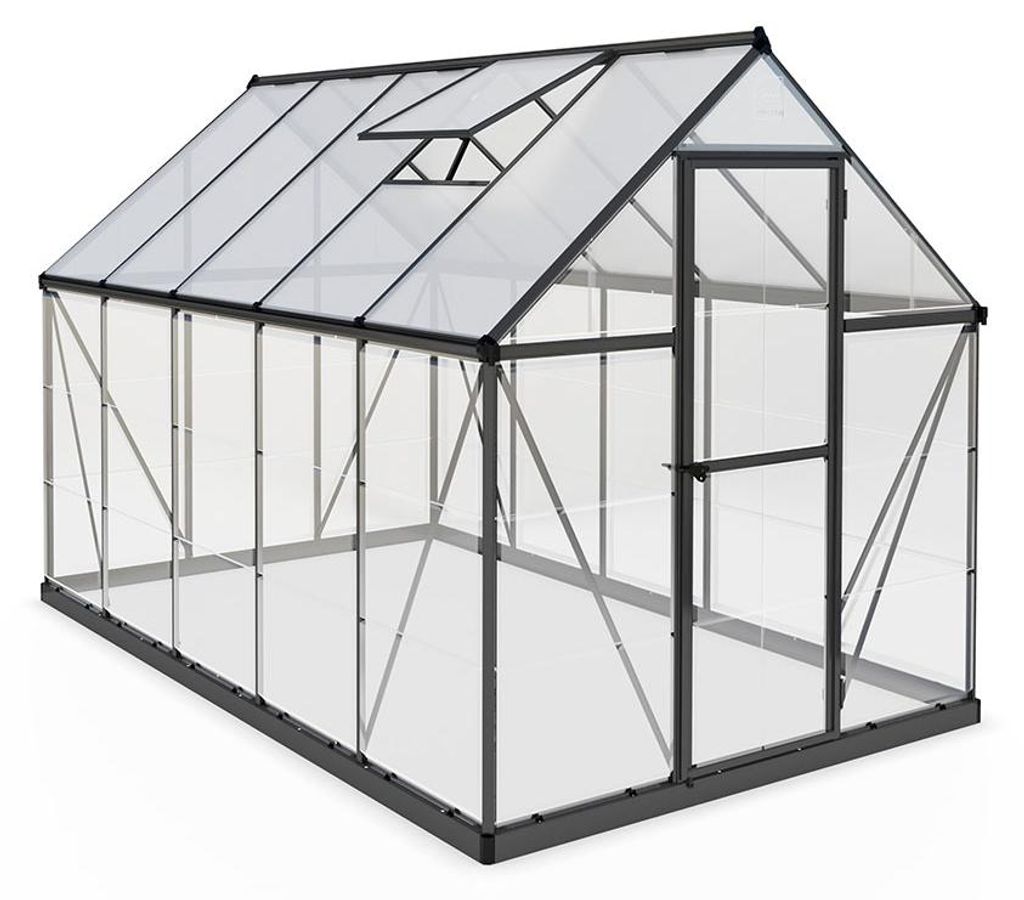 Palram - Szklarnia aluminiowa Canopia Hybrid 610 Grey Zdjęcie produktu 