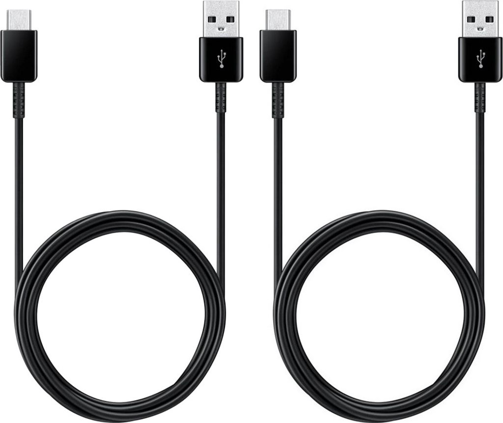 2x Typ-C Ladekabel für Original Samsung Galaxy S10, S10e, S10 Plus, S10 Lite Datenkabel 1,2m schwarz USB-Ladegerätkabel Aufladekabel Type-C Charg...