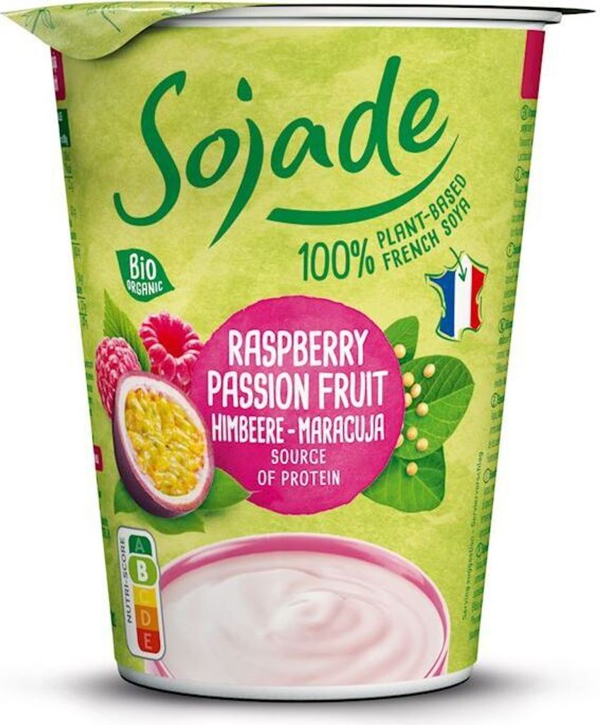 SOJA-DESSERT HIMBEERE - PASSIONSFISCH GLUTENFREI 400 g - SOJADE