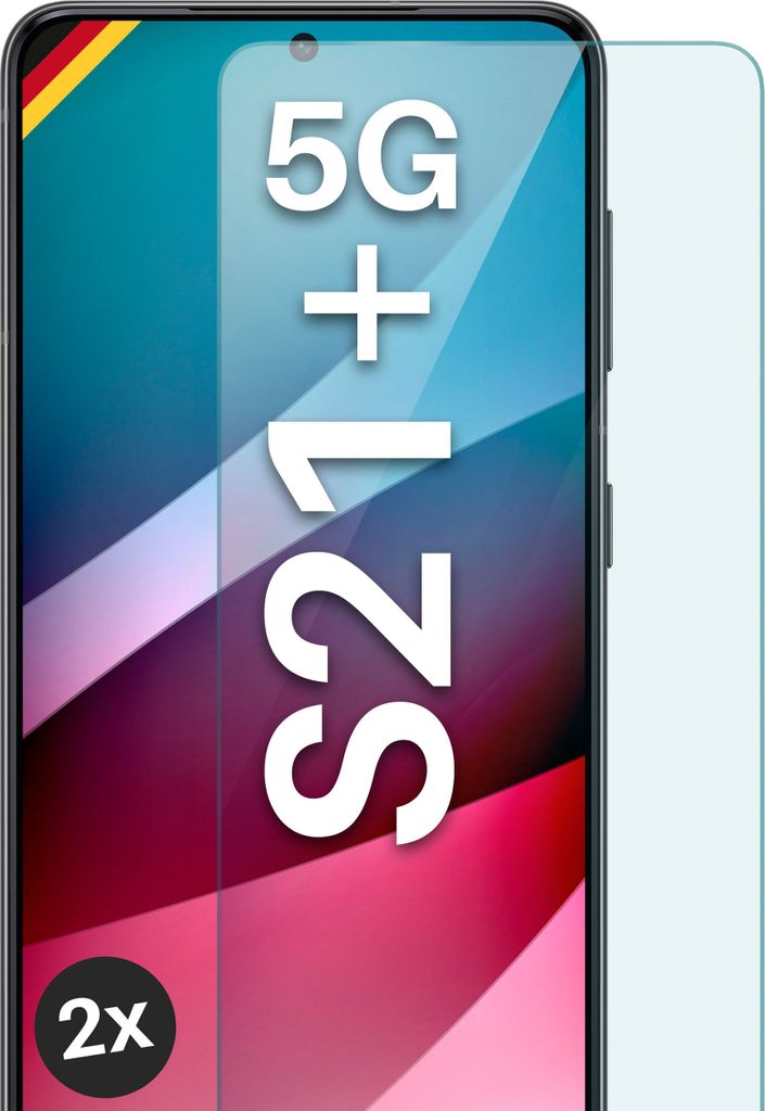 Glas Schutzfolie für Samsung Galaxy S21 Plus, Stückzahl:2er Set