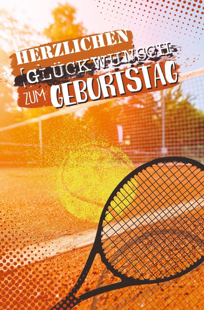 Geburtstag - Glückwunschkarte im Format 11,5 x 17 cm mit Umschlag