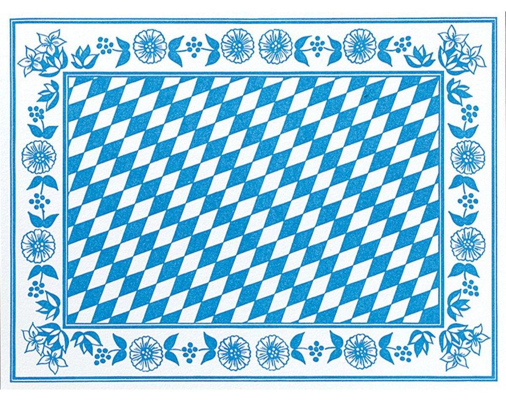 5x Dunicel-Tischsets 30 x 40 cm Bayer. Raute | Packung (100 Stück)