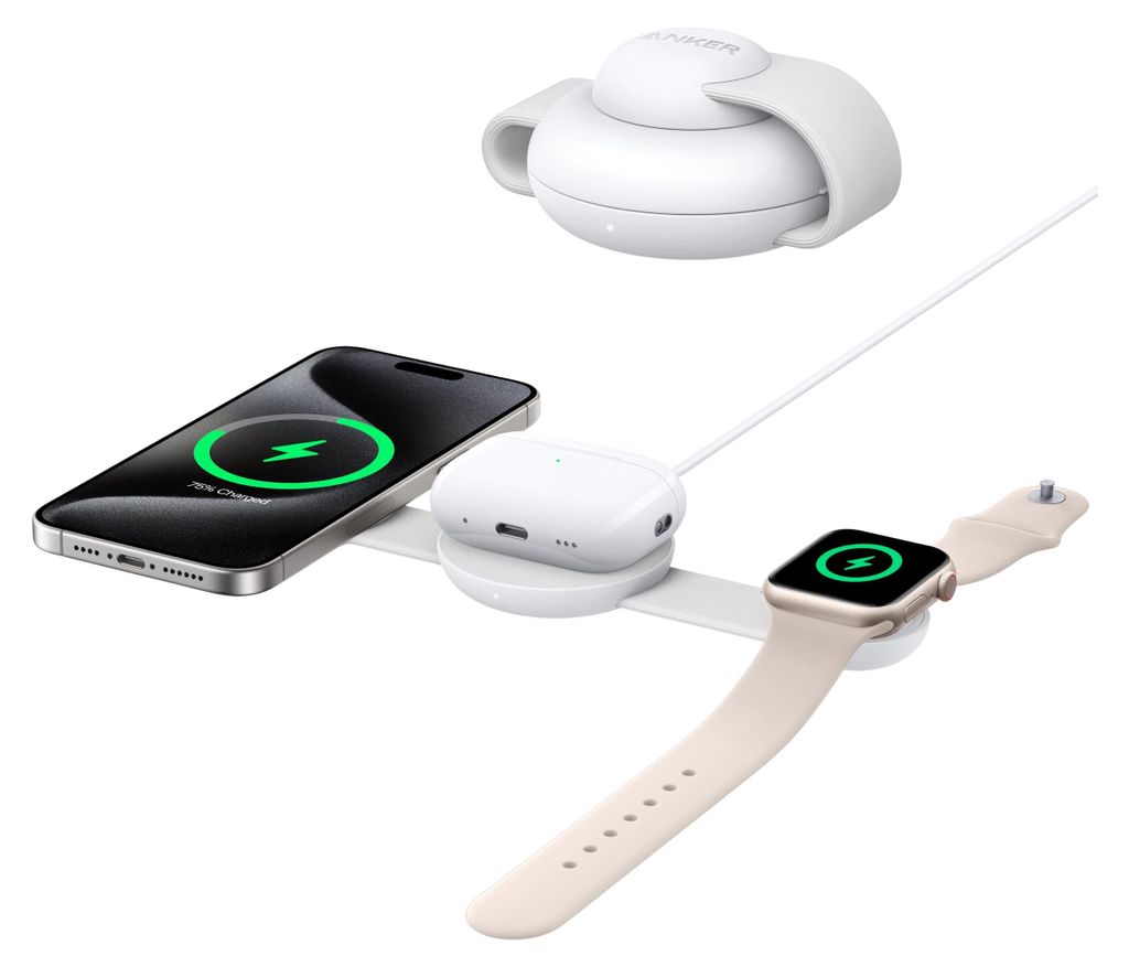 Anker MagGo Kabellose Ladestation (3-in-1, Faltbares Produktbild 