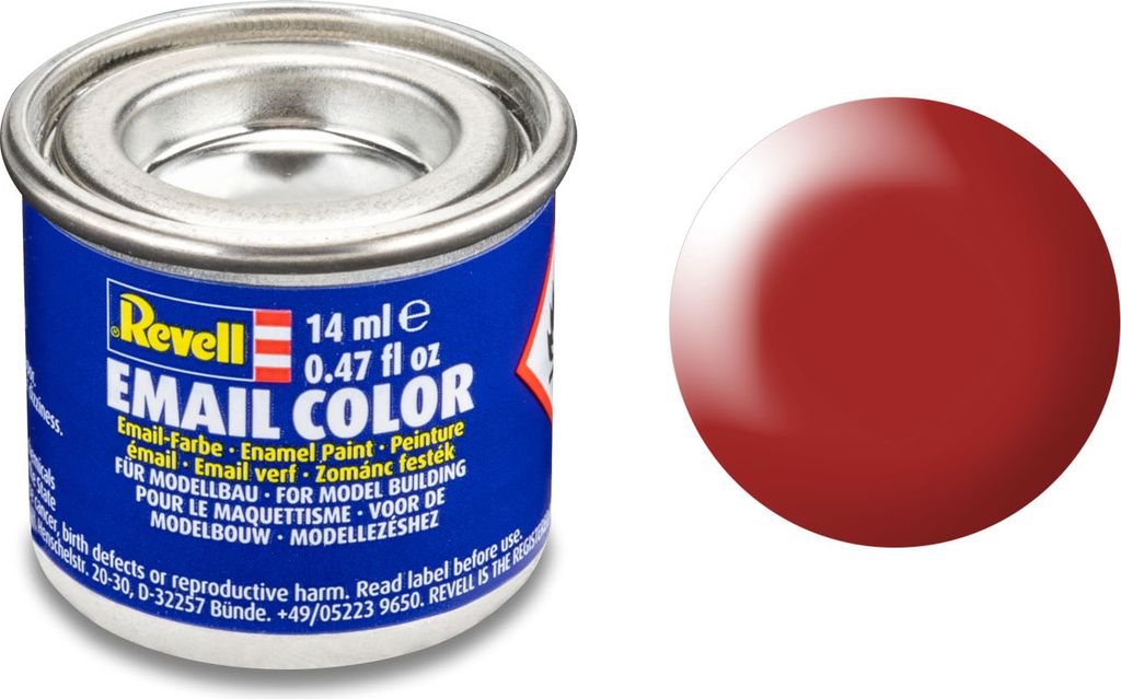 Modellbaufarbe Kunstharz RAL 3000, feuerrot seidenmatt, 14 Produktbild 