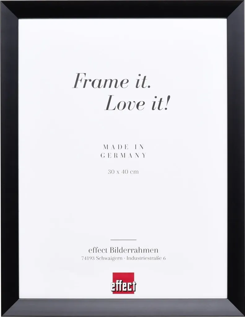 Cornice Legno Nero 20x25 cm Vetro Acrilico Effect Top N | Offerta Online