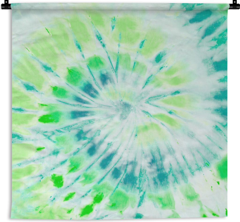 MuchoWow Wandteppich Wandbehang Krawattenfärbung - Spirale - Hippie 150x150 cm Tapisserie Dekoration Wandtuch - Wohnaccessoires - Modernes