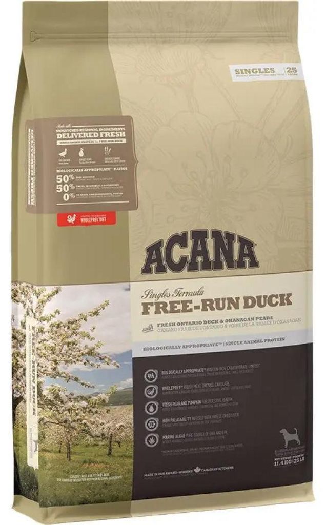 ACANA SINGLES Anatra da allevamento a terra - 11,4 kg Immagine del prodotto 