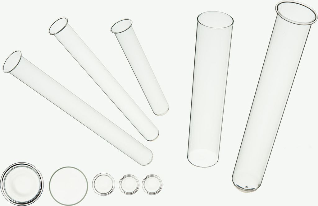Sandra Rich Glasröhren Reagenzglas Orchideenröhrchen 18cm 6er Pack