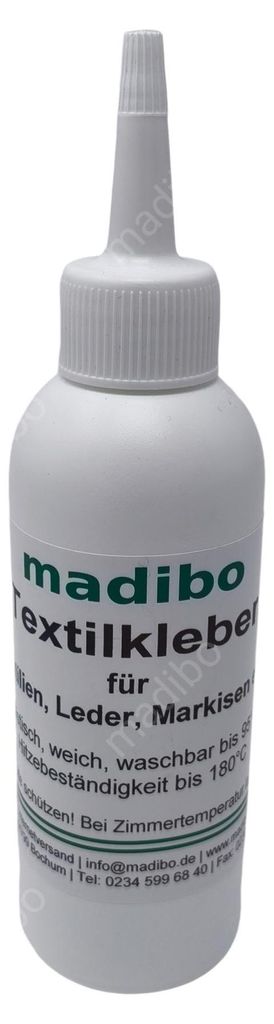 Madibo 150g Textilkleber für Stoffe & Textilien - Schnell trocknend & stark haftend