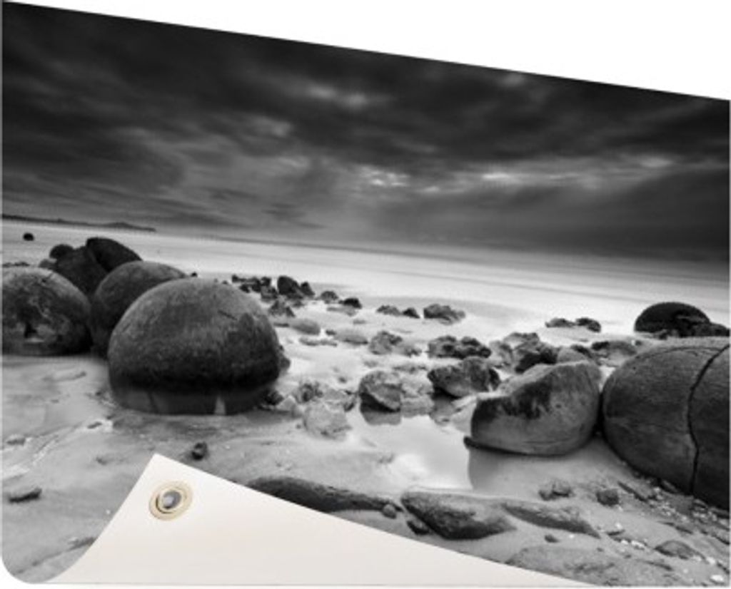 Gartenposter - 60x40 cm - Moeraki Boulders Neuseeland Fotodruck - Modernes Wandbilder