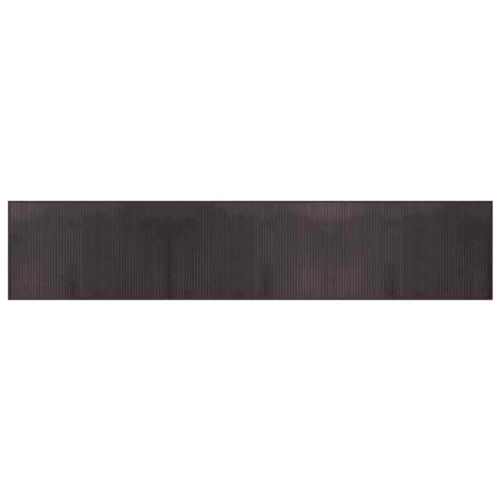 vidaXL Koberec obdĺžnikový tmavohnedý 60x300 cm Bambus Obrázok produktu 