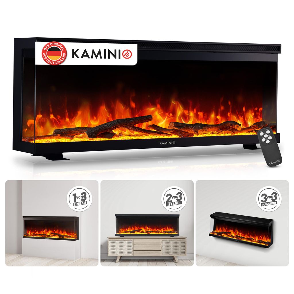 KAMINIO Elektrický krb LEA - Elektrický krb 3 v 1 s Obrázek produktu  Obrázek vytvořený pomocí AI