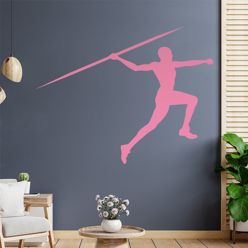 Speerwurf Speerwerfer Wandtattoo Wandaufkleber Wall Sticker - Dekoration, Küche, Wohnzimmer, Schlafzimmer, Badezimmer
