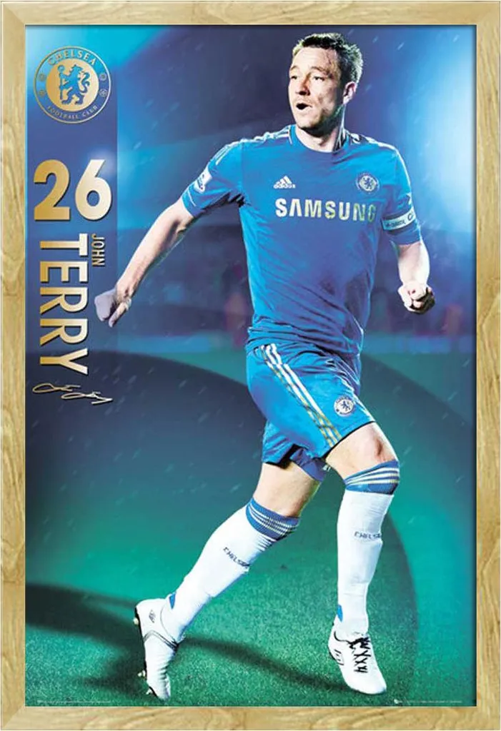 Memorabilia Chelsea: Poster John Terry 2012/13 in Cornice MDF
