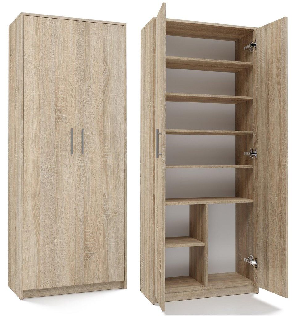 Büro Regal Zimmer Büro Tür Oliv 2D Sonoma Eiche Produktbild 
